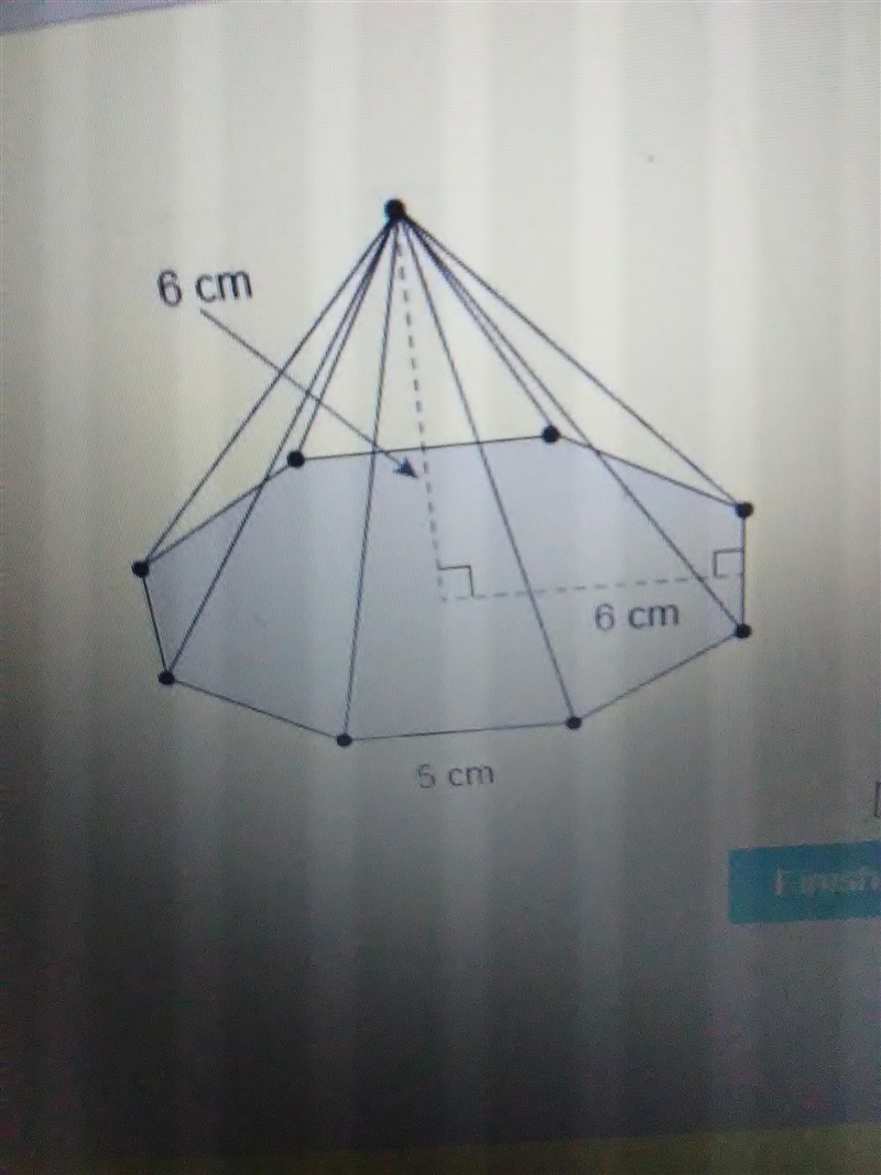 ASAP what is the lateral area of this regular octagonal pyramid? a. 84.9 b.120 c. 169.7 d-example-1