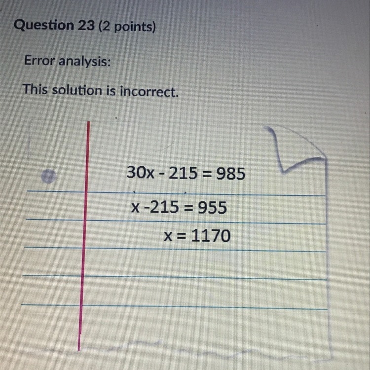 What solution is correct ? x= ___-example-1