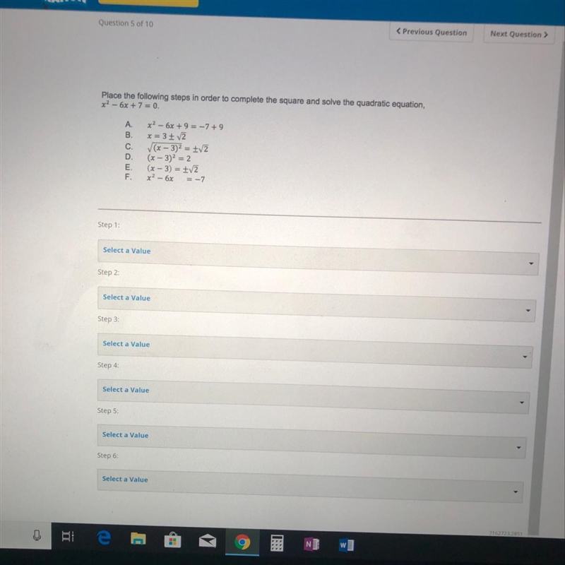 Use a-f to answer step 1-6-example-1