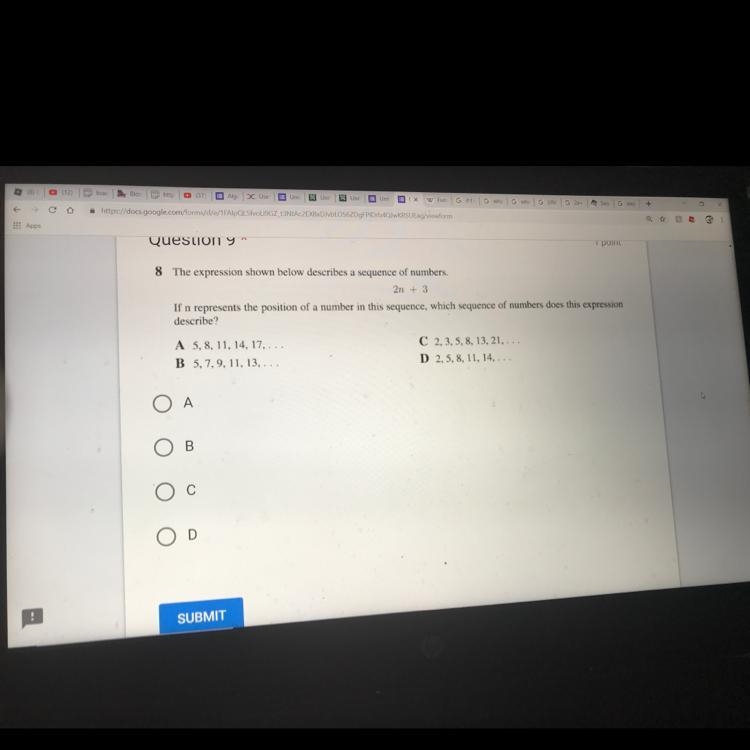 The expression shown below describes a sequence of numbers HELP ME-example-1