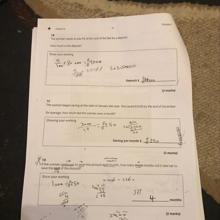 Using answer to question 1b and 1c work out ((Please show the working out ))-example-1