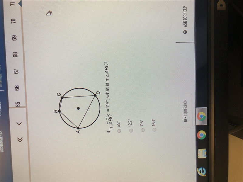 If mABC= 116’ what is m ABC-example-1