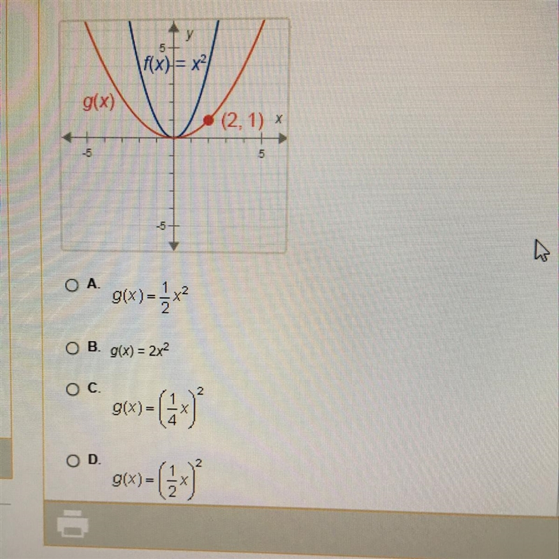 F(x)=x^2. What is g(x)-example-1