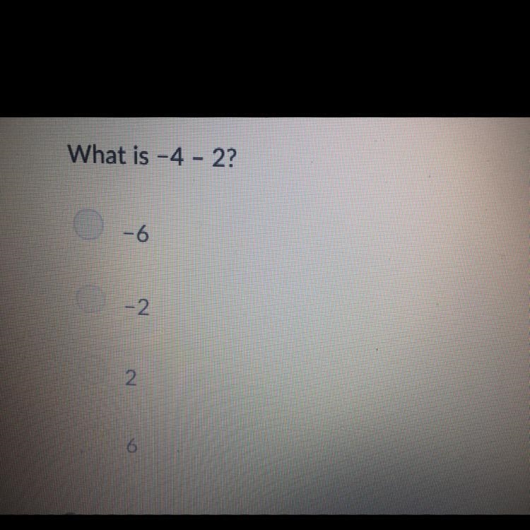 What is -4-2? Help please-example-1