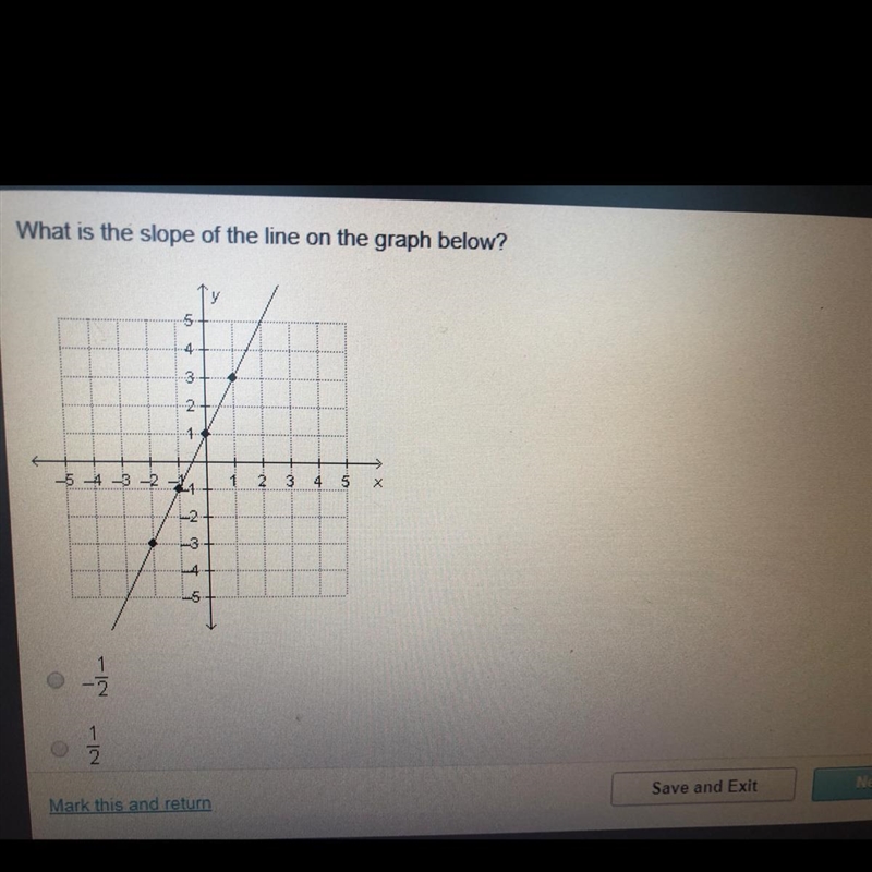 A. -1/2 B. 1/2 C. 1 D. 2-example-1