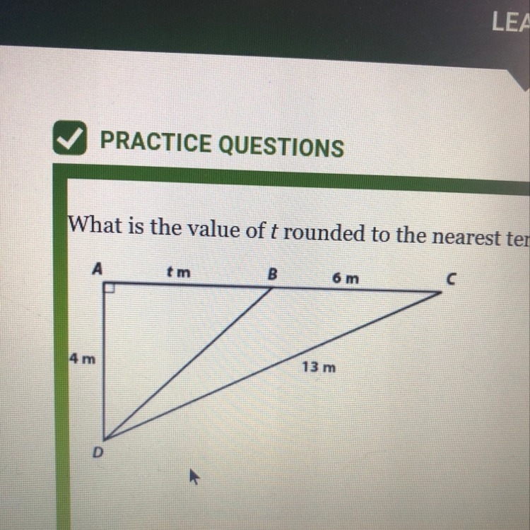 What is the value of t rounded to the nearest tenth 12.4 10.2 8.9 6.4-example-1