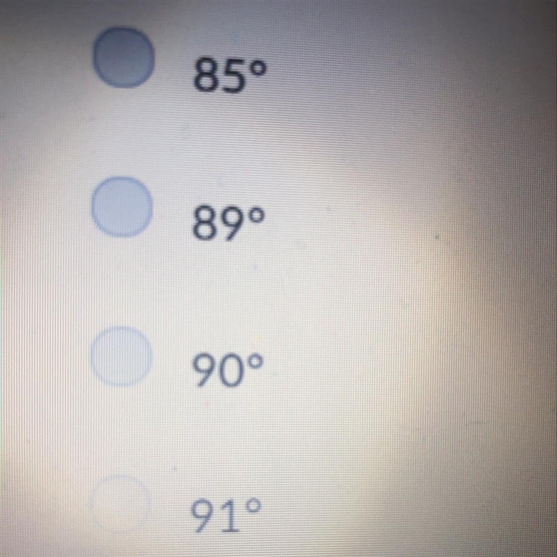 Angle P is an an obtuse angle. which could be the measure of angle P?-example-1