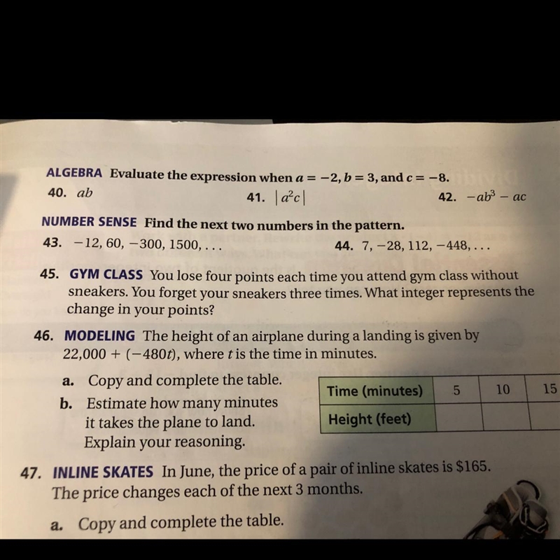 I need help with questions 40-45-example-1