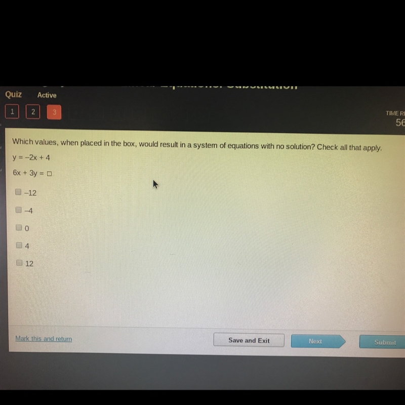 What’s the answer to 6x + 3y =-example-1