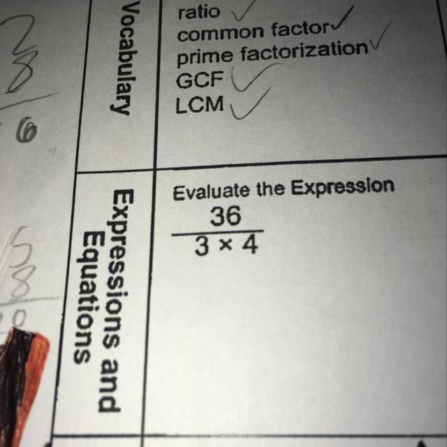 Evaluate the Expression 36 3 x 4-example-1