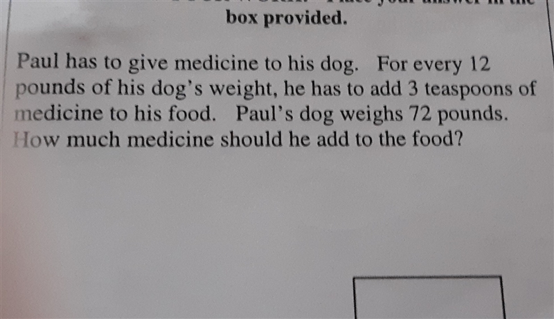 How much medicine should he add to the food?​-example-1