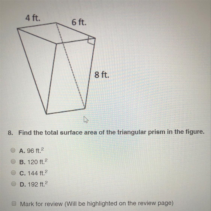 Find the total surface area of the triangular prism in the figure. thanks!!-example-1