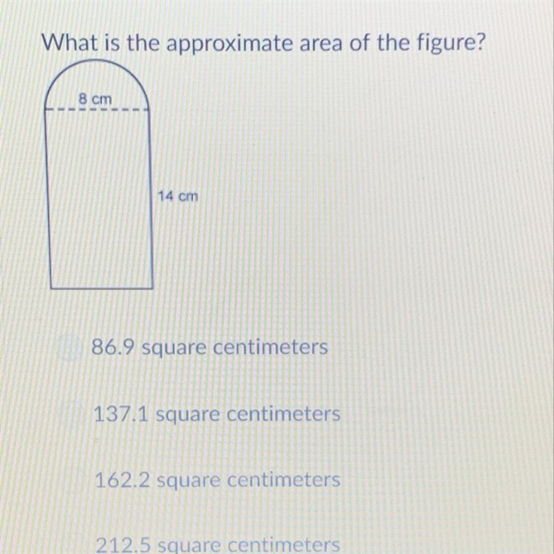 What is the approximate area of the figure-example-1