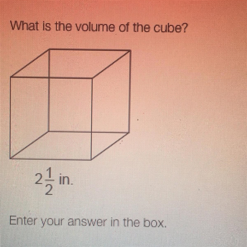 What is the volume of the cube ?-example-1