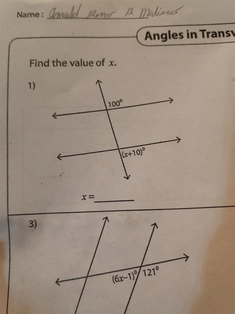 Find the value of x, I know that this is supposed to be really easy, but I kinda don-example-1