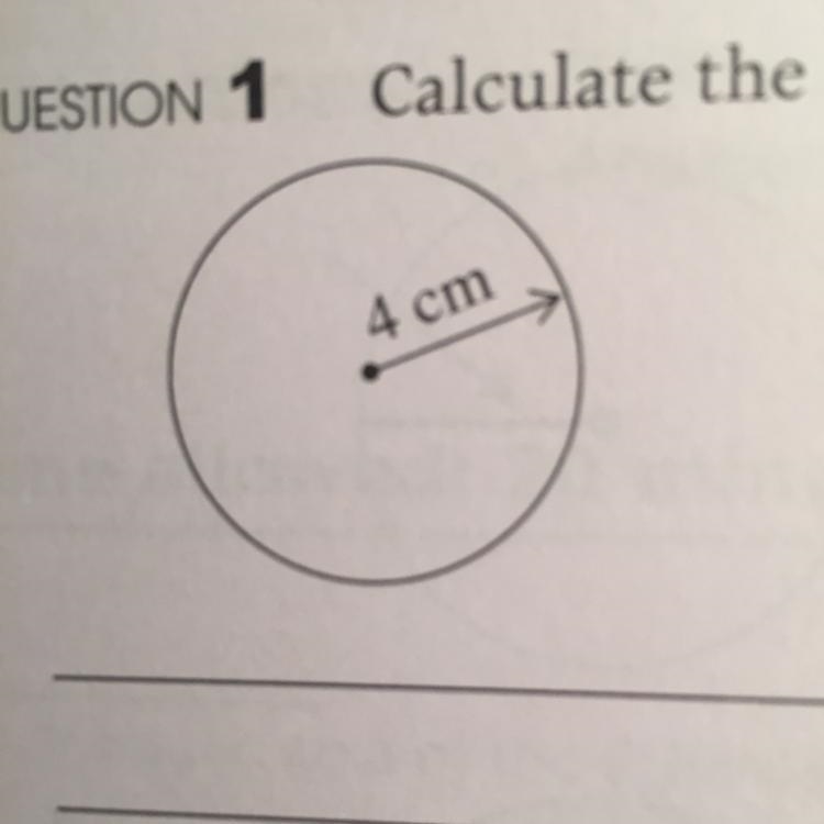 Calculate the circumference of the following circles correct to one decimal place-example-1