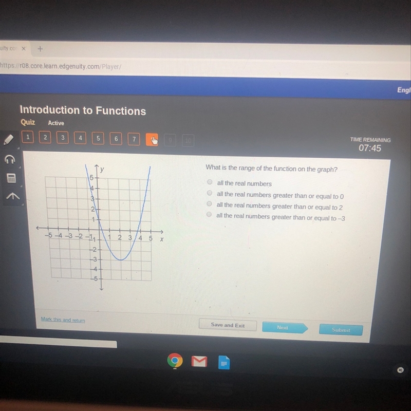 What’s the range or the function on the graph!?-example-1