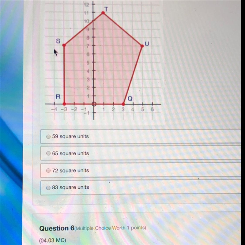 Find the area of the polygon-example-1