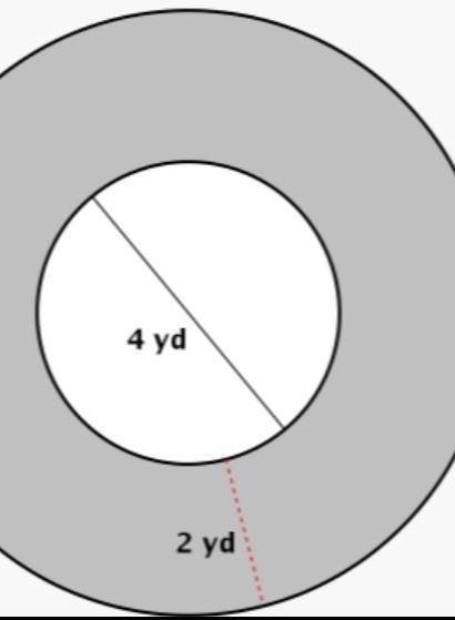 What is the area of the shaded region( nearest tenth)? use 3.14 for pi. ​-example-1