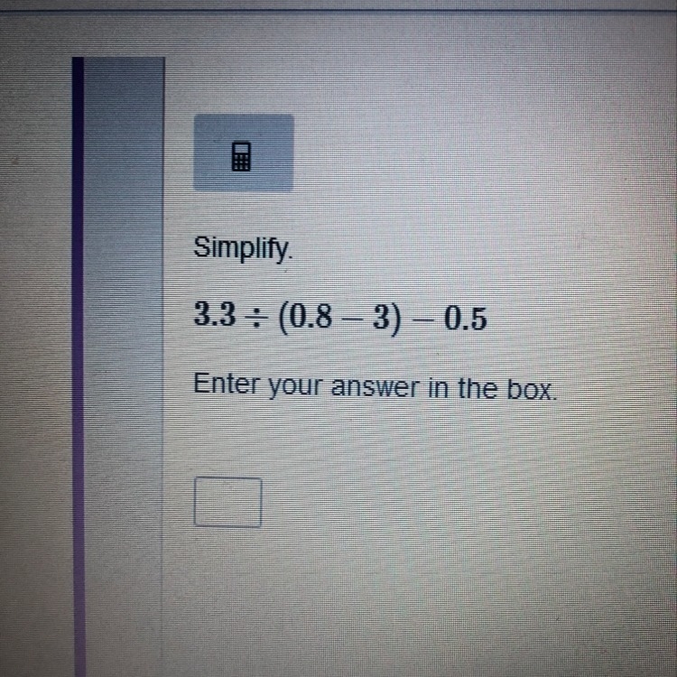 Need help ASAP 3 divided by (0.83-3)-0.5-example-1