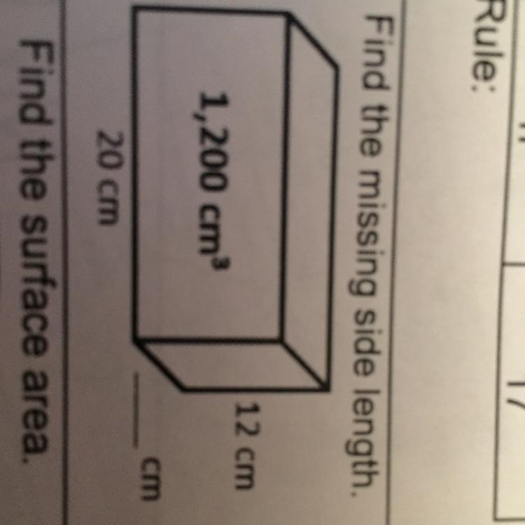 Find the missing side length-example-1