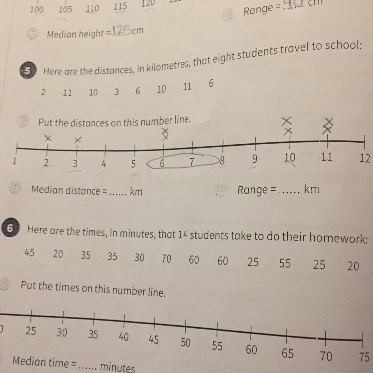 How can u find the median if there are two numbers left in between? look at the pic-example-1