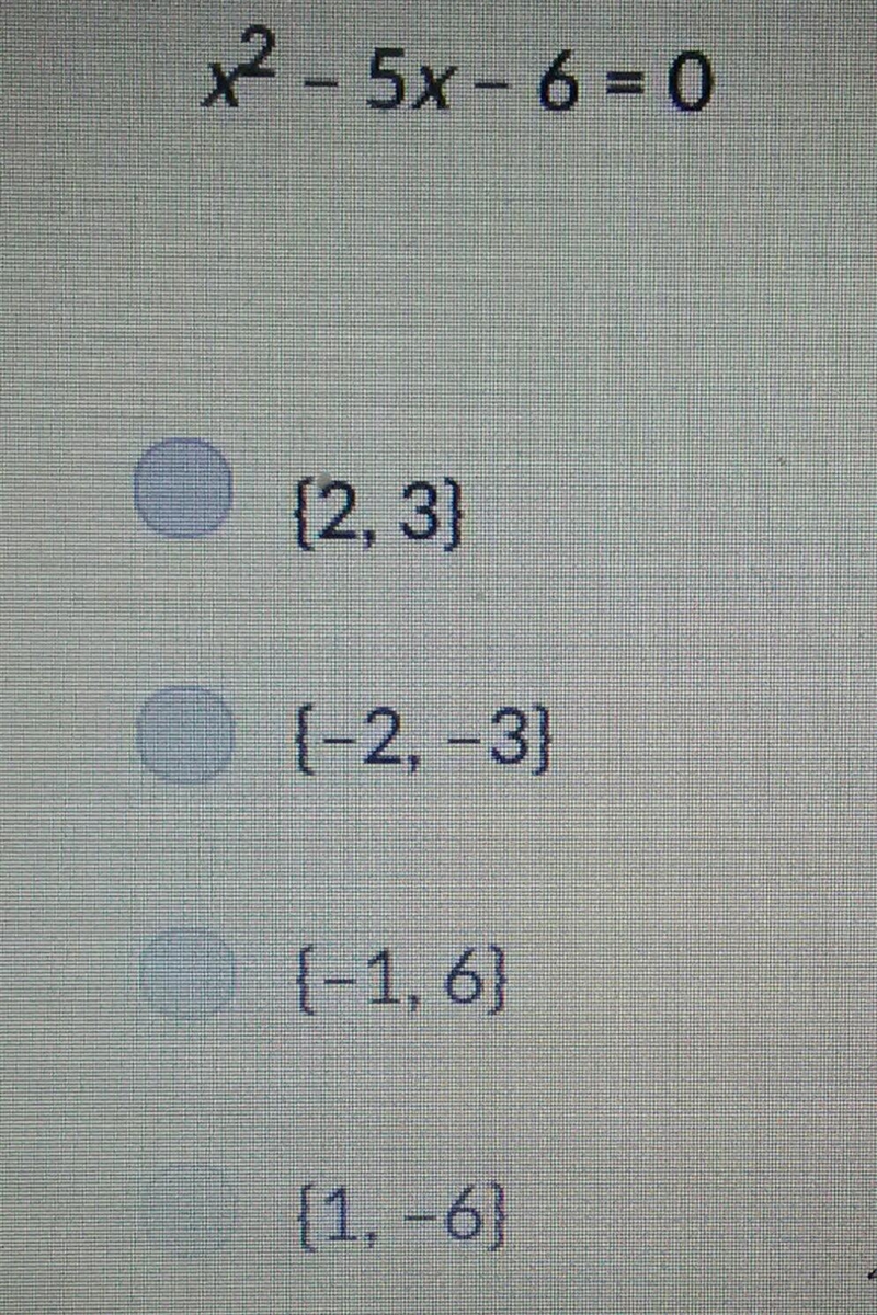 What method would be the easiest to solve this equation?-example-1