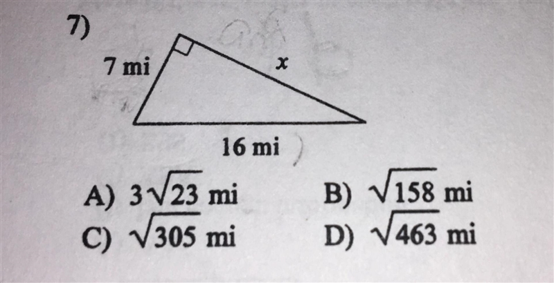 Find the missing triangle. Leave answer in simplest radical form. Also please explain-example-1