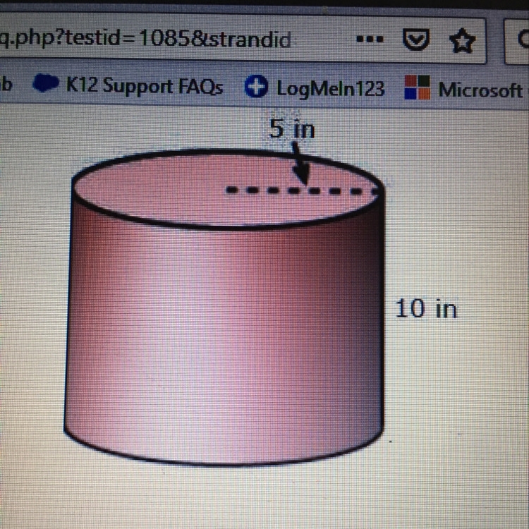 Find the surface area of the cylinder in terms of pi-example-1