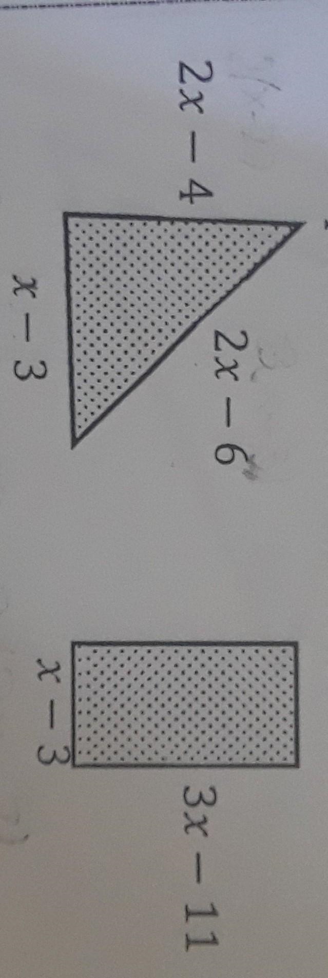 Write and solve an equation to find the value of x. helpppppppppppp meeeeeeeee-example-1