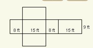 Use the net to find the surface area of the prism.-example-1