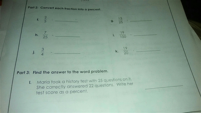 Please help me convert each fraction into a percent ​-example-1