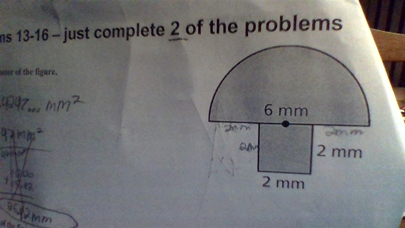 Find the Perimeter of the figure.-example-1