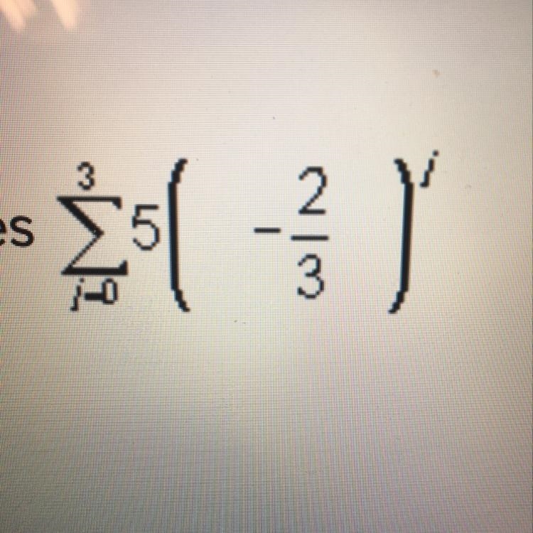 What is the sum of the geometric series?-example-1