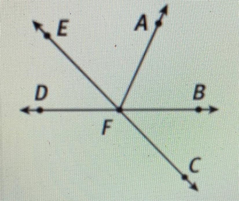 (1) If DF = FB, then point F is called the _____ and segments DF and FB are _____. a-example-1