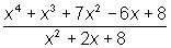 Consider the following division of polynomials. A) Use long division to determine-example-1