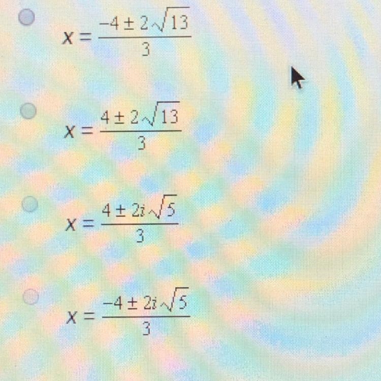 50 points! What are the solutions of the equation 3x2 +8x=12-example-1