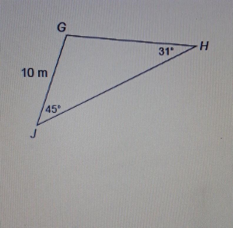 What is the length of GH to the nearest tenth of a meter​-example-1