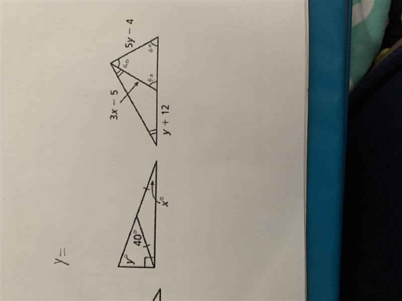 Find X and Y for both.-example-1