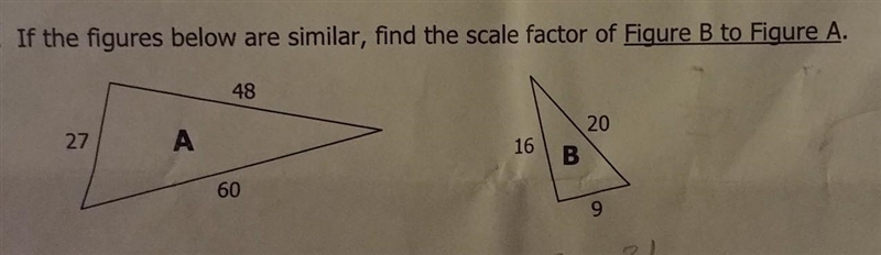 I need to find the scale factor ​-example-1