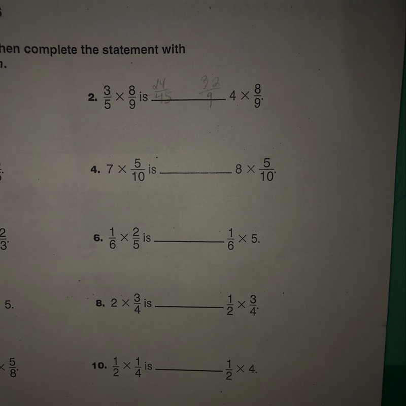 List which problem is Greater than, less than, or equal? Please list number problem-example-1