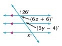 What is the value of y? a. 30 b. 26 c. 28 d. 24-example-1