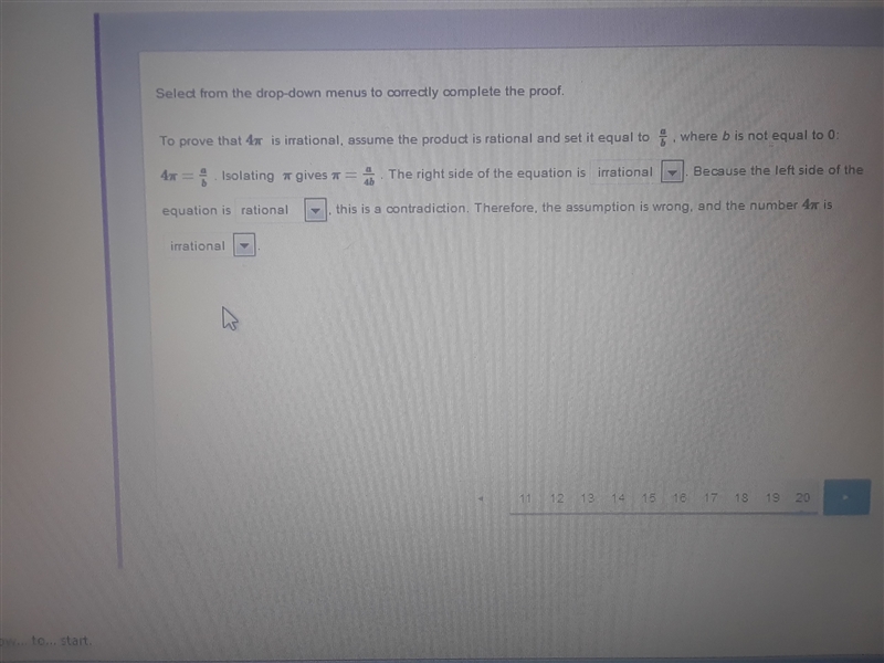 FINALS QUESTION. ANSWER FAST! (choose rational or irrational for each one)-example-1