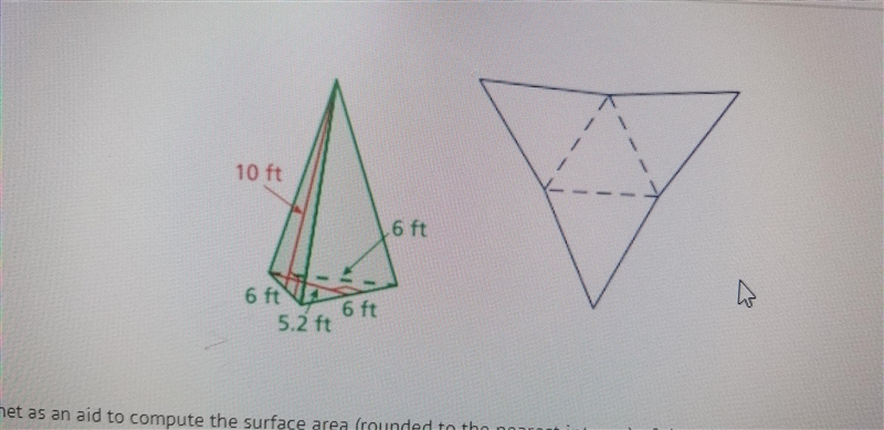 Use the net as an aid to compute the surface area (rounded to the nearest integer-example-1