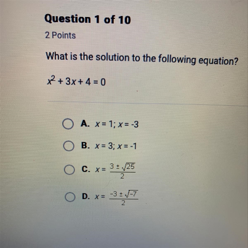 Can someone explain the quadratic formula real quick lol-example-1