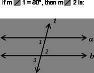 1)60°. 2)80°. 3)100°. 4)None of the choices are correct.-example-1