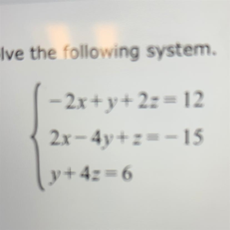 Solve the following system-example-1