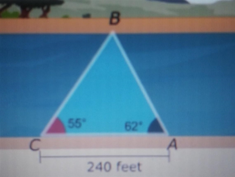 Find the length of the side AB in the triangle ABC.​-example-1