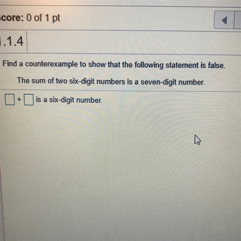 The sum of two six-digit numbers is a seven-digit number-example-1