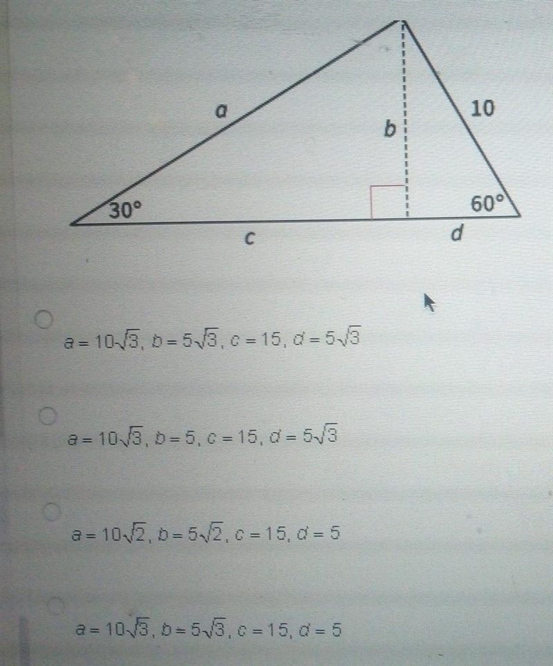 Find the value of each variable.​-example-1